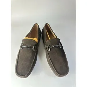 Tod’s Dark Brown Rust Double T Loafers City Gommino Driving Shoes US 10 Tod main image 4